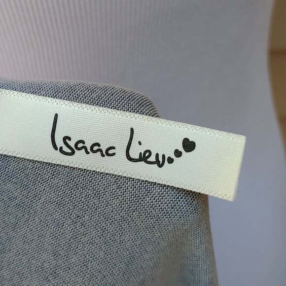 Isaac Liev Dark Blue Floral Print Cardigan Top Open-Front Long Sleeves Ruffle - Picture 10 of 11